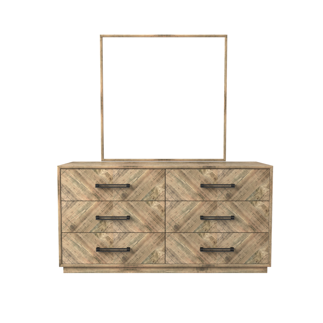 Herringbone Dresser Mirror