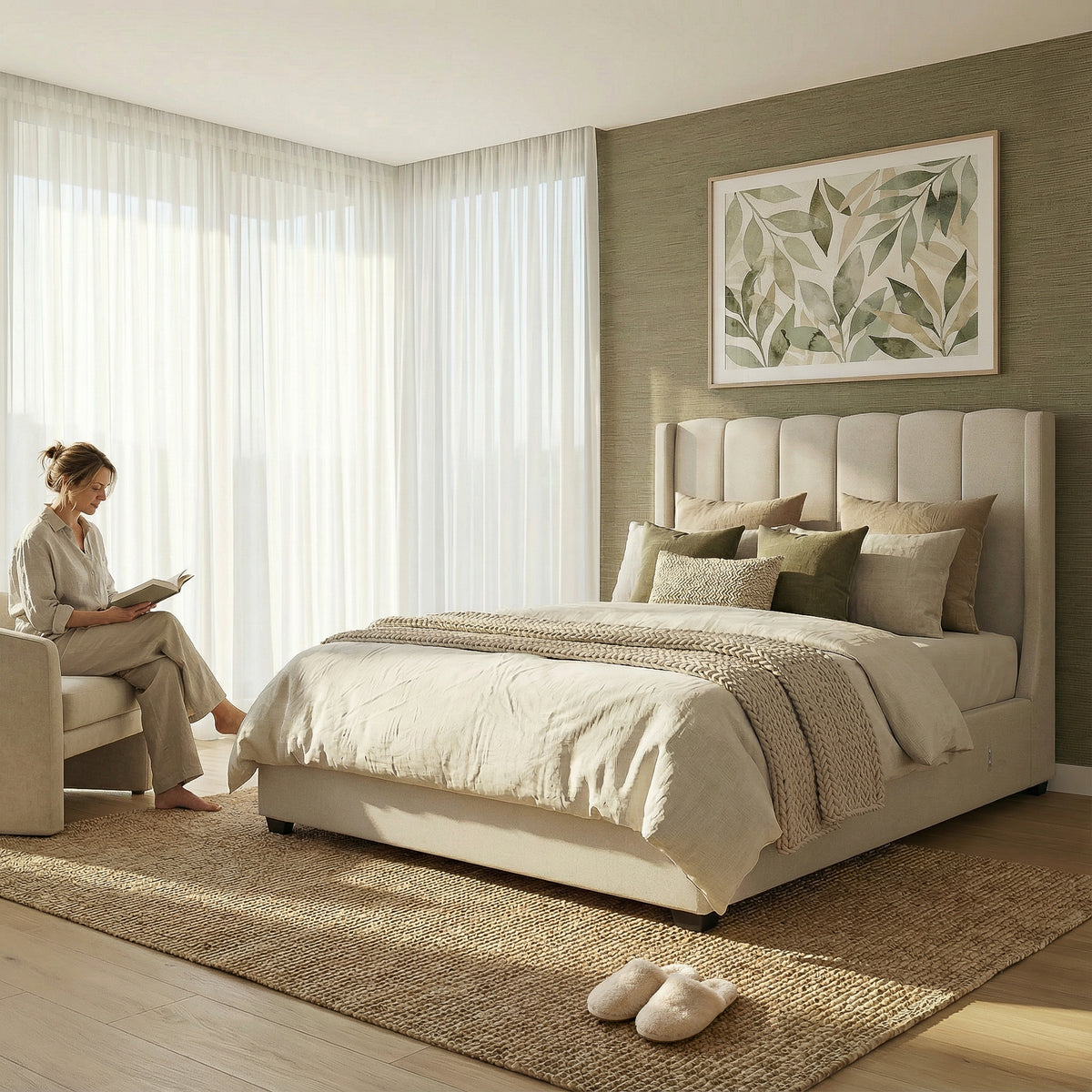 Amelie Auto-lift bed in Sand – Bevmarks
