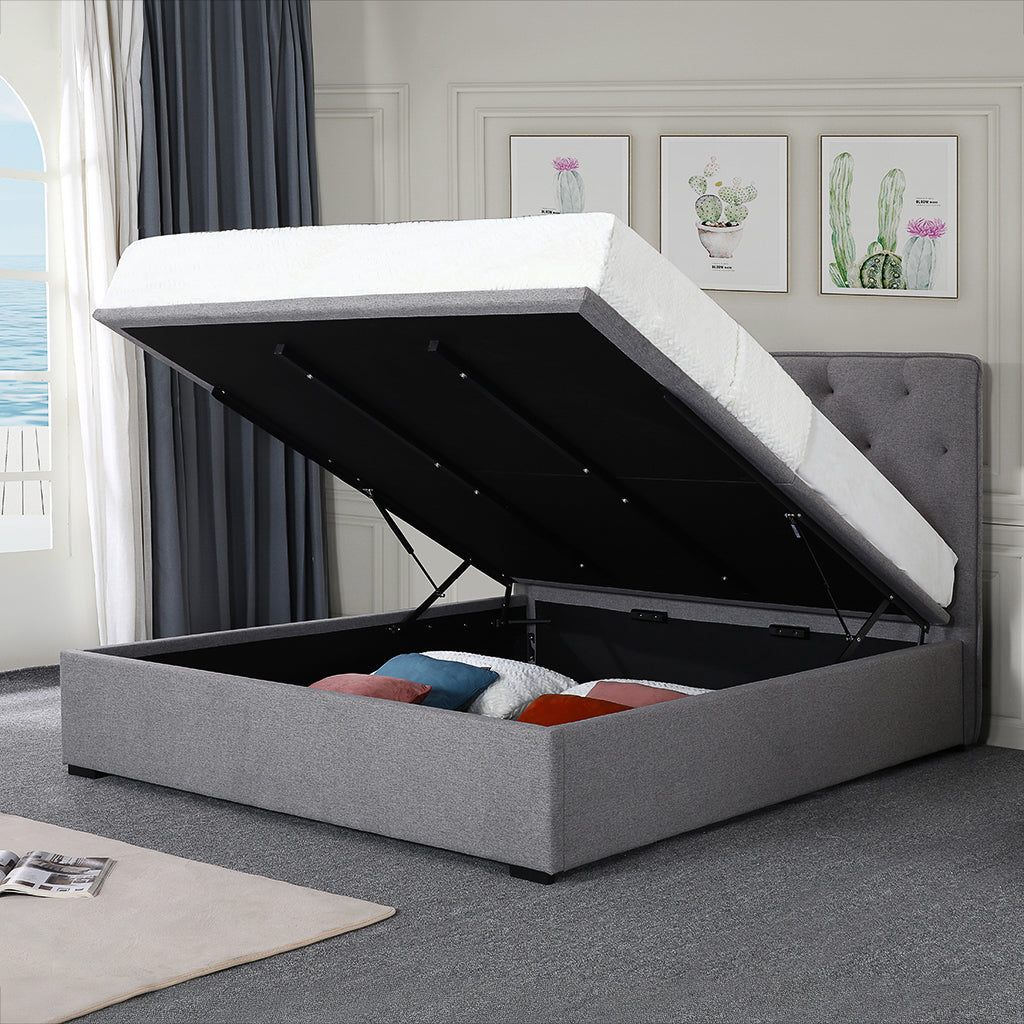 Aurora Lift Bed in Grey – Bevmarks