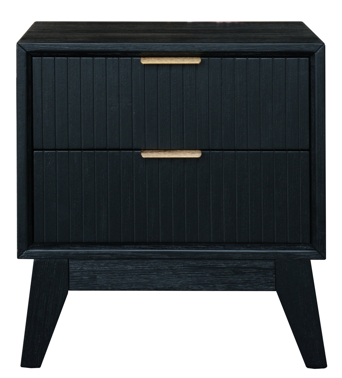 Elara 2 drw Bedside Brushed Black