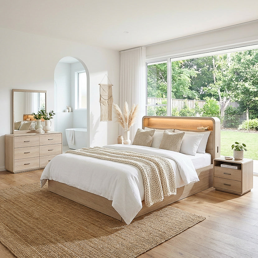 Manhattan Bedframe with Gas Lift & Foot-end Drawers