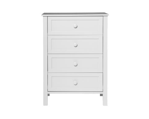 Jessie 4 drw Tallboy White