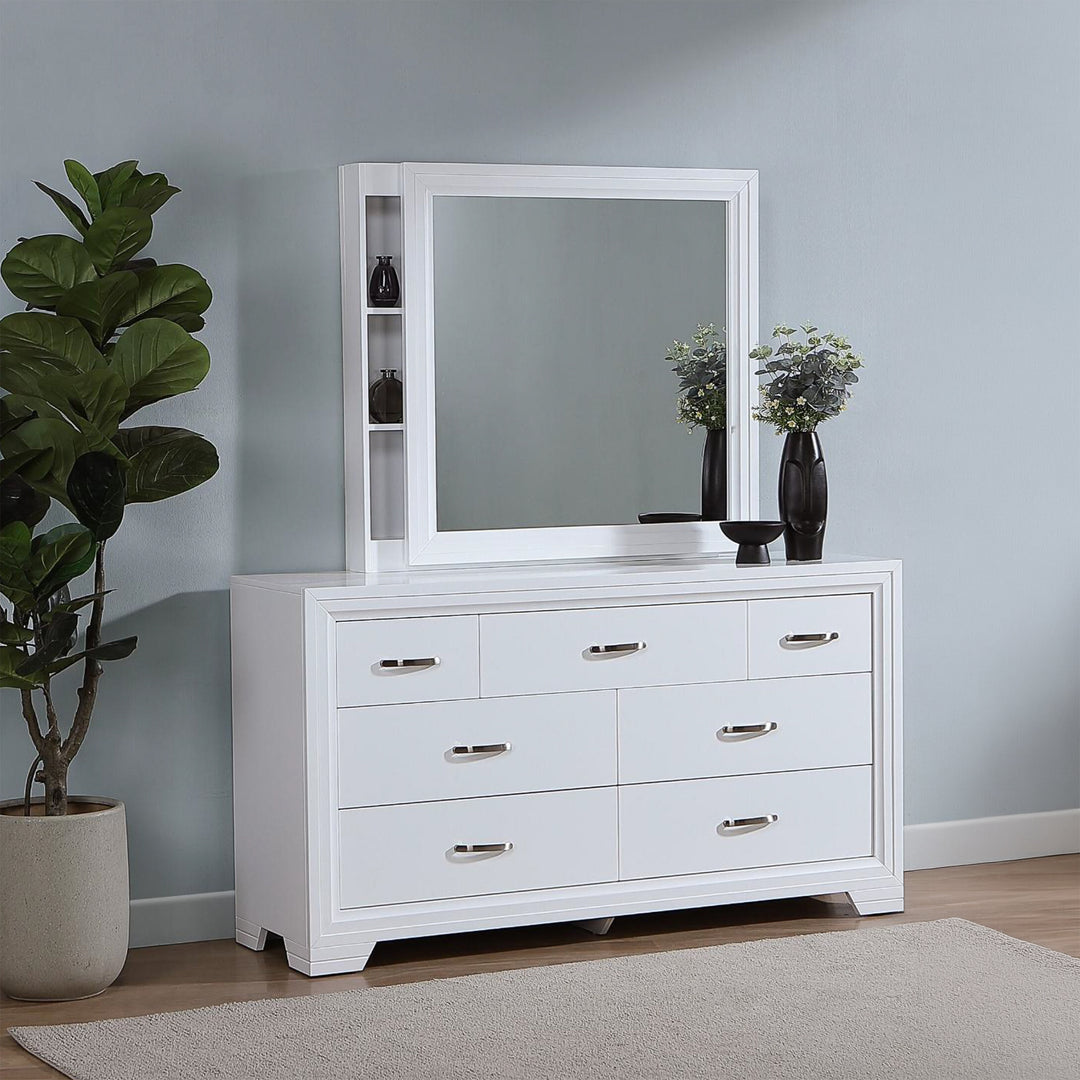Maya White Dresser Base