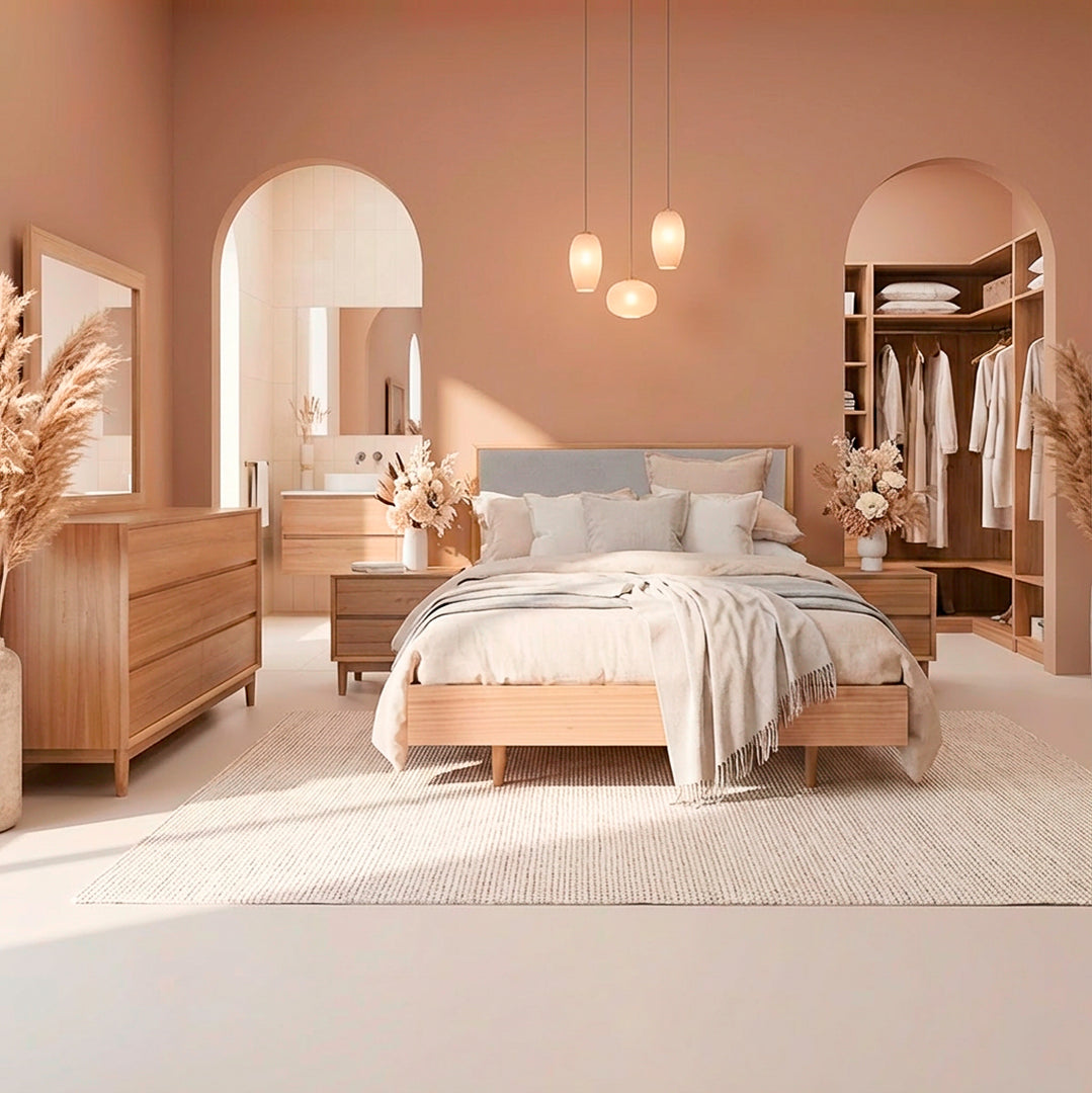 Norway Bedframe - Fabric Bedhead