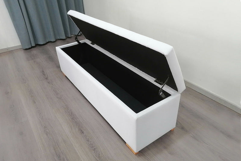 Olivia Blanket Box in Snow Bevmarks