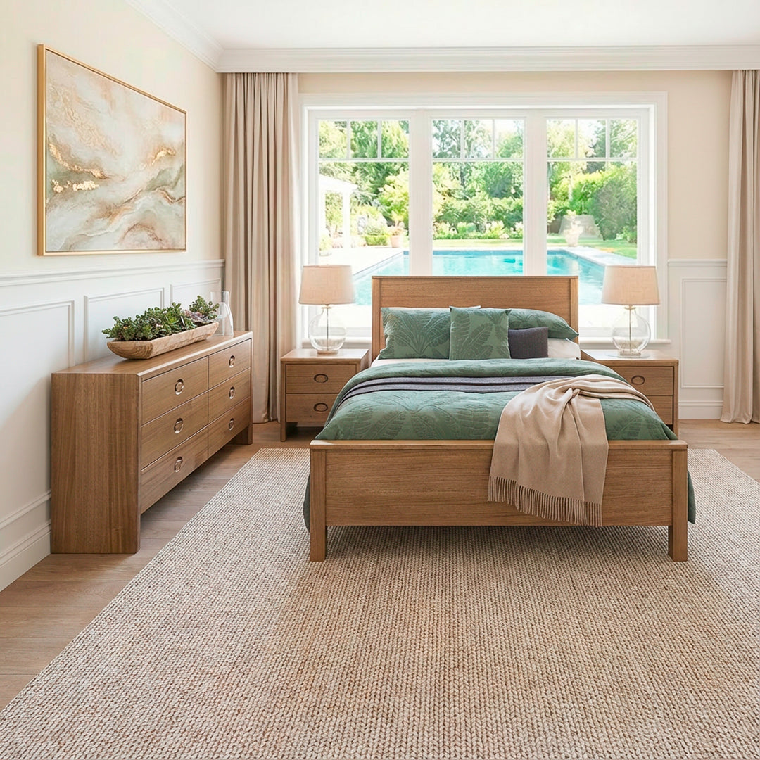 Orion timber bedframe with footend