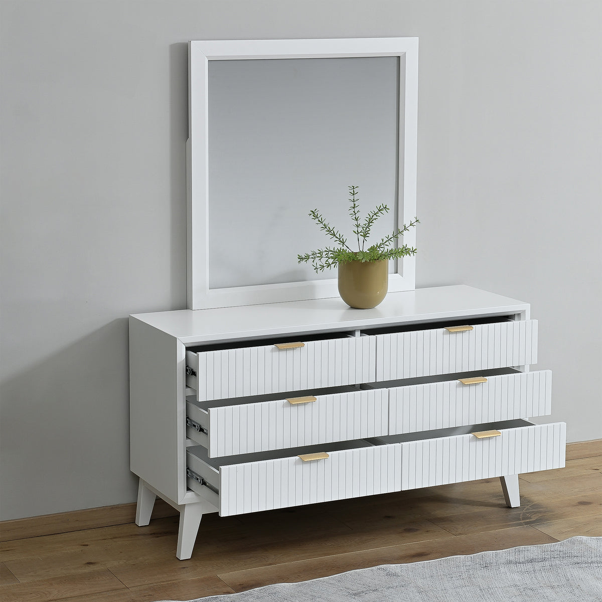 Parker Dresser base in white – Bevmarks
