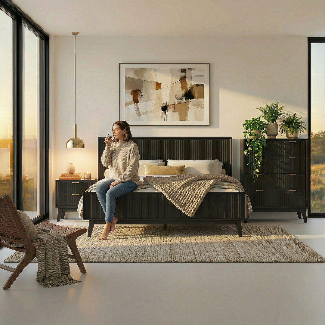 Parker bedframe in black