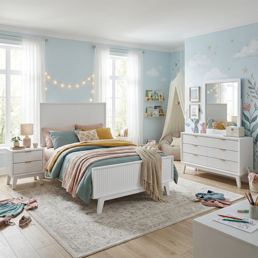 Parker bedframe in white
