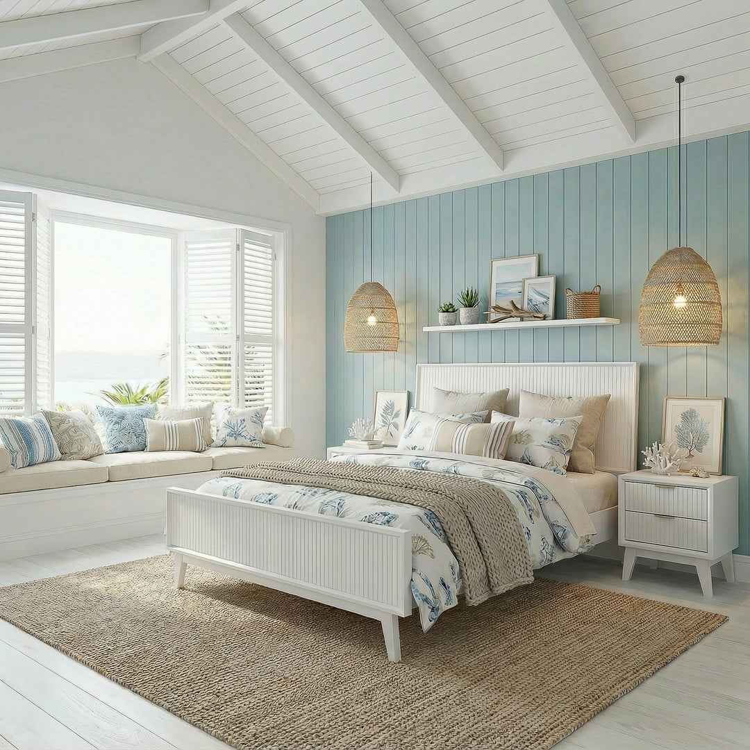 Parker bedframe in white