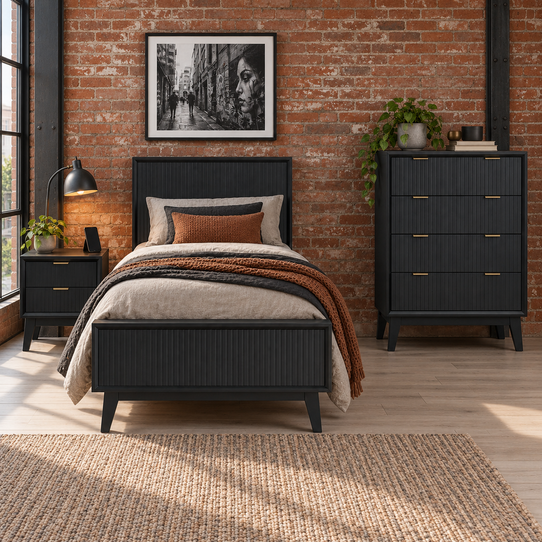 Parker bedframe in black