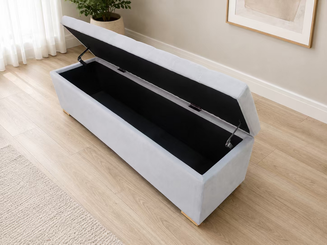 Olivia Blanket Box Concrete