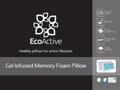 Eco Active Gel Memory Foam Pillow