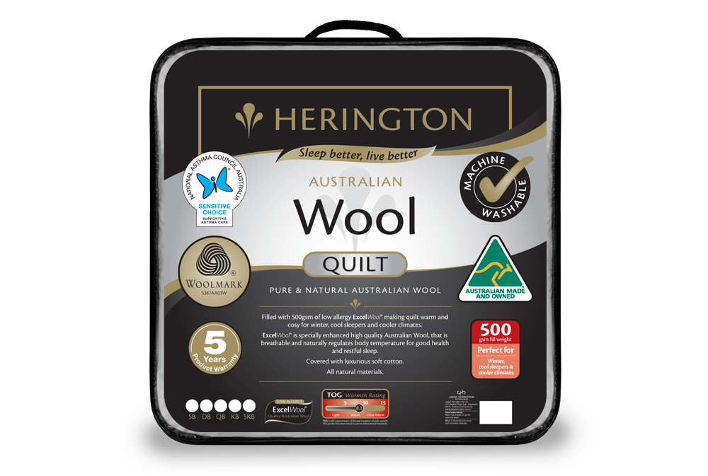 Herington Premium 500gsm Wool Quilt