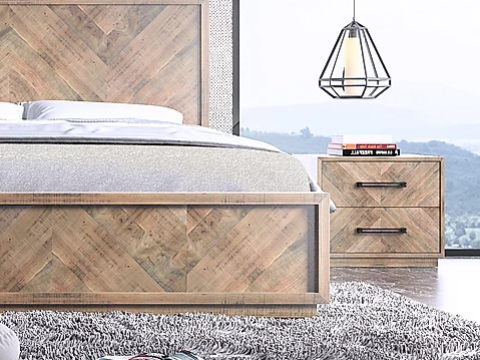 Herringbone Bedside