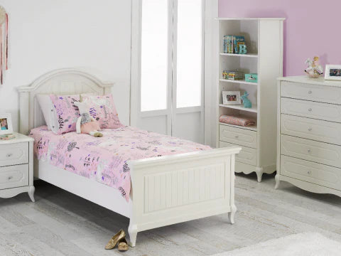 Princess White Bed