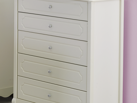 Princess White Tallboy Bevmarks