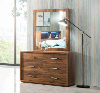 Walnut 6 drawer deals dresser